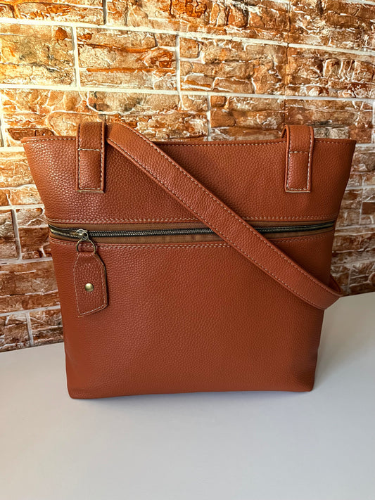 Wendy Tote Bag - Brown/Cognac (Made to Order)