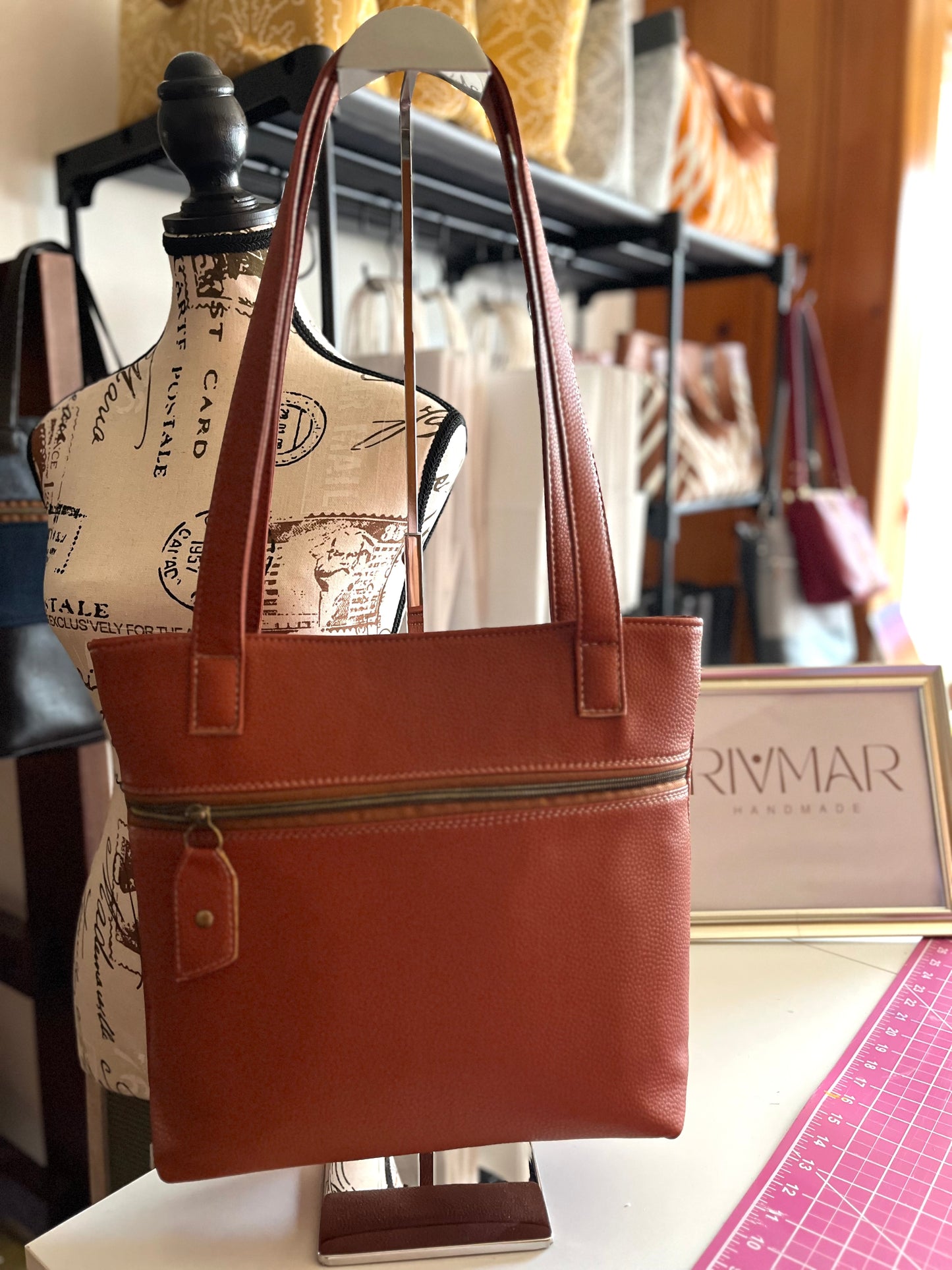 Wendy Tote Bag - Brown/Cognac (Made to Order)