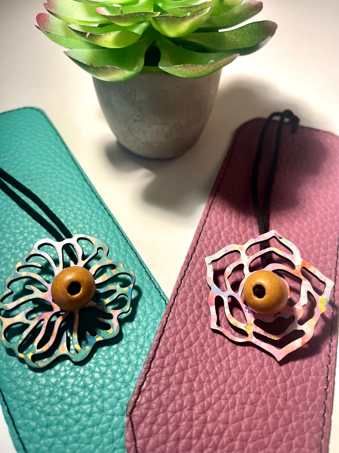 Set of 2 - Beautiful Handmade Bookmarks | Floral Bookmarks | Paisley Bookmark |